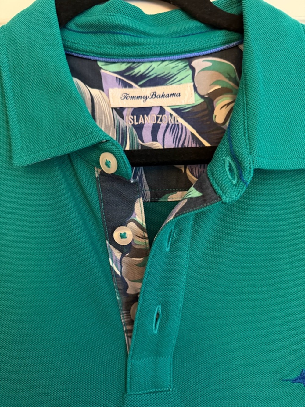 Tommy Bahama Emerald Green Polo  - High Performance Ultra Comfortable - Picture 2 of 6